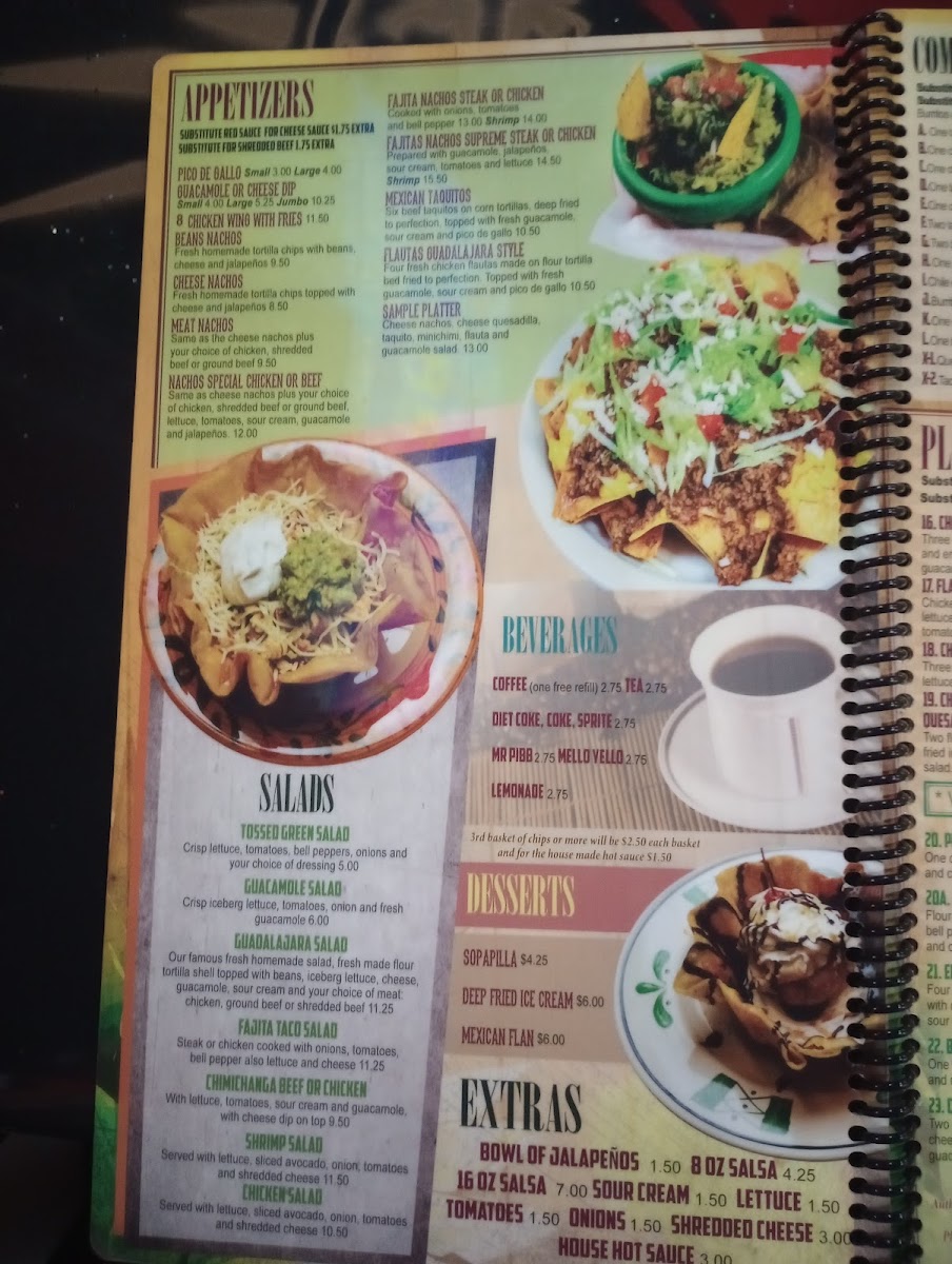 Guadalajara Mexican Restaurant Menu - Image 3